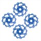 thumbnail image 2 of Adaptador de Cubo Hexagonal de Rueda de Disco de Freno de 4 Piezas de 17 mm para Arrma 1/7 Infraction Limitless Felony 1/8 RC, Piezas de Actualización Azules, 2 of 5