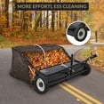 thumbnail image 1 of Kojooin 48"/50" Tow-Behind Lawn Sweeper, Heavy-Duty Leaf & Grass Collector, Adjustable Height, Dump-Rope Design, 1 of 8