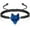 Blue, variant on Viking Wlof Urn Cremation Jewelry Wolf Head Urn Bracelet for Ashes for Women Men Memorial Adjustable Manmade Braided Ashes Keepsake Urn Bracelet