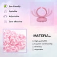 thumbnail image 5 of Anneaux de Colle pour Extensions de Cils Anneaux de Colle100 PCS, Support de Colle pour Cils pour Ventilateur de Cils de Volume, Tasse de Colle pour Cils pour Fournitures de Cils, Rose, 5 of 5