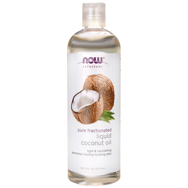 NOW Foods Pure Fractionated Liquid Coconut Oil 16 fl oz Liq. Walmart