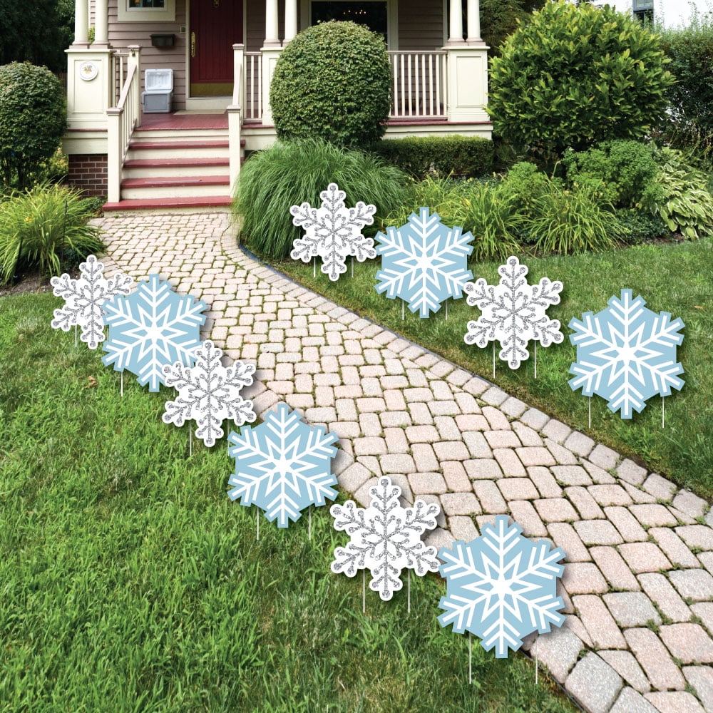 Winter Wonderland  Snowflake Lawn Decorations  Outdoor Snowflake