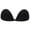 Black, variant on YouLoveIt Self Adhesive Silicone Bras Women's Seamless Strapless Invisible Bras Push Up Bra Backless Sticky Bras Reusable Silicone Covering Nipple Bras