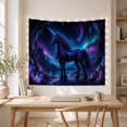 thumbnail image 5 of Unicorn Stands Entire With Body Star Speckled Galaxy, Mystical Fantasy for Space Lovers, Galaxy Room Decor, Graduation Gift, Tapestry Wall Hanging for Bedroom and Dorm, 5 of 7
