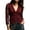 Wine, variant on Lovzfmll Blazer for Women, Lace Trim Single-Breasted Suit Jacket, Dressy Slim Fit Long Sleeve Party Outerwear Black, 2XL