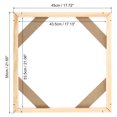 thumbnail image 2 of Unique Bargains Canvas Stretcher Bars Kit, 22x18 Inch Rectangle Solid Wood Frame for Paint, Prints, Oil Paintings, Wood Color, 2 of 5