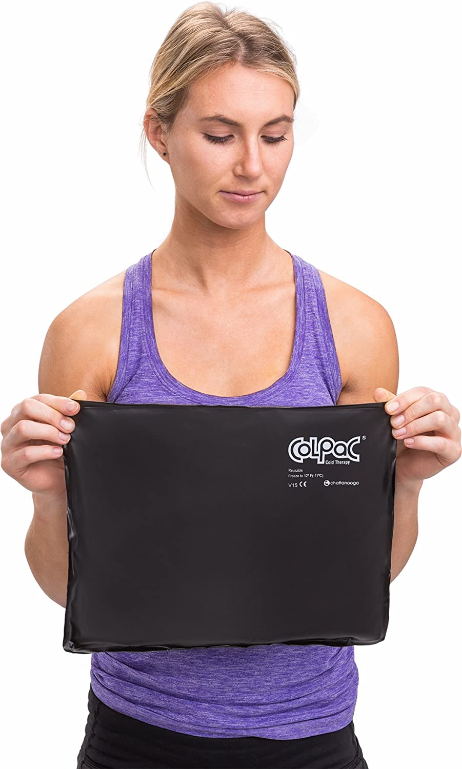 Chattanooga ColPac - Reusable Gel Ice Pack - Black Polyurethane - Standard - 10 in x 13.5 in - Cold Therapy - Knee, Arm, - image 5 of 5