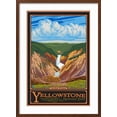 thumbnail image 2 of Art.com Artist Point, Yellowstone National Park, Wyoming Art Print by Lantern Press, Brown Frame Wall Art, 21" x 29", 2 of 5