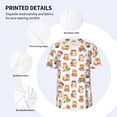 thumbnail image 3 of Easygdp Kawaii Shiba Dog Mens T-Shirts Baseball Vintage Fashionable Lightweight Casual Crew Neck Slim Fit with Long Sleeves-Large, 3 of 7