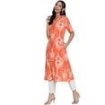 thumbnail image 2 of eloria Women's Pure Cotton Ethnic Motifs Printed A-Line Kurta, 2 of 7