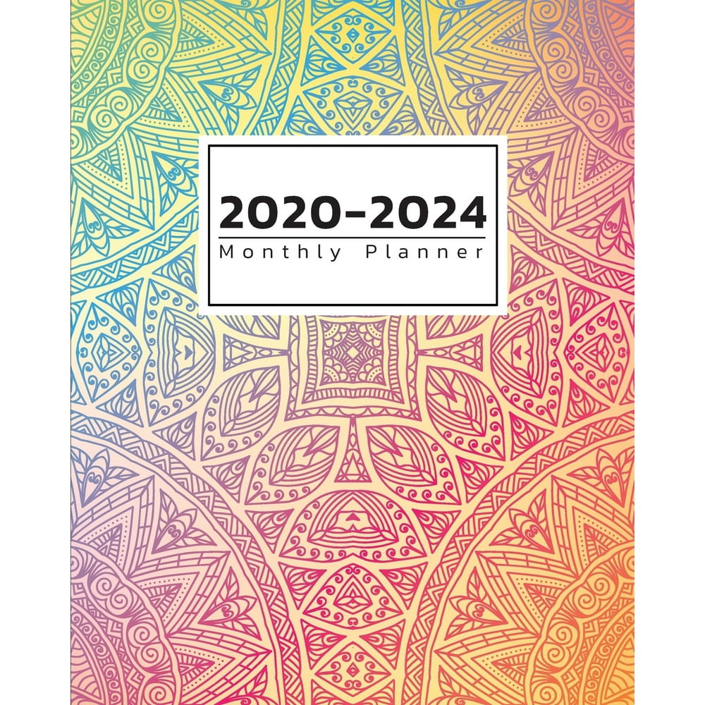 2020-2024 Monthly Planner: From Jan 1, 2020 to Dec 31, 2024 - Weekly