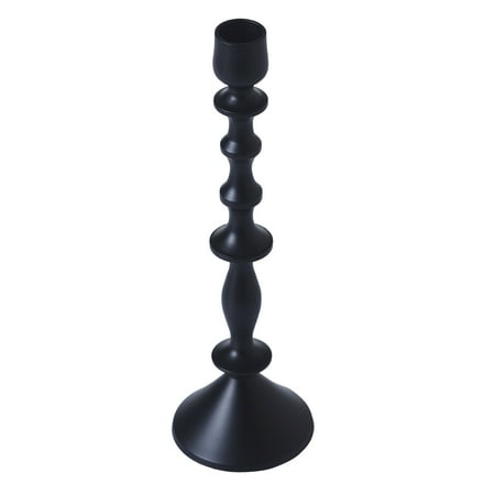Beautiful Metal Taper Candle Holder by Drew Barrymore, 10, Black