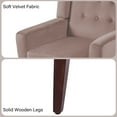 thumbnail image 5 of DREAMSIDEA Modern Button Tufted Accent Chair Upholstered Armchair Indoor,Velvet Living Room Chair for Bedroom, Pink, 5 of 5