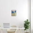 thumbnail image 3 of Stupell Industries Cozy Urban City Neighborhood Pink Sunset Sky Painting White Framed Art Print Wall Art, Design by JG Studios, 3 of 5