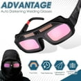 thumbnail image 3 of CCNZZITSHT 1 Set Welding Glasses Solar Welding Goggles Auto Darkening Welder Glasses Mask Helmet with Replacement Lenses for TIG MIG Arc Plasma Cut, 3 of 5