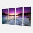 thumbnail image 2 of Sunrise over Frozen Lake - Impression sur Toile Paysage, 2 of 3