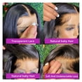 thumbnail image 4 of Bone Straight Human Hair Wigs 360 Transparent Lace Frontal Wig for Women Lace Front Human Hair Wigs Pre Plucked Wig, 4 of 6