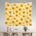 thumbnail image 2 of Xecao Yellow White Striped Sunflower patten Tapestry 60x51 Inches Wall Hanging Poster Tapestry for Living Room Bedroom Home Decor, 2 of 6
