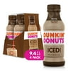 Dunkin Donuts Iced Coffee Beverage, Mocha, 9.4 Fluid Ounce (Pack of 4)