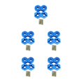 thumbnail image 3 of maskred 4pcs/set 5MM Aluminium Alliage Roue Adaptateur de Montage pour 1/10 AXIAL SCX10 Durable Aluminium Alliage Roue Adaptateur Bleu Foncé 5Set, 3 of 6