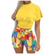 thumbnail image 1 of Traje de cintura con estampado floral de verano para mujer Traje casual de dos piezas a la moda Wmkox8yi bvn969, 1 of 9