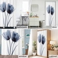 thumbnail image 6 of Blue Tulip Flower Fabric Shower Curtain Floral Washable Shower Curtains for Bathroom, Waterproof Bath Curtain with Hooks Home Decor 36x72in, 6 of 8