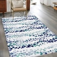 thumbnail image 2 of 3'x5' Rug for Living Room Bedroom, Blue Weeping Eucalyptus Washable Area Rugs Non-Slip Carpet Mats, Spring Summer Farmhouse Leaves Indoor Low Pile Area Rug Runner for Kitchen, Mudroom, 2 of 8