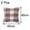 Red, variant on PiccoCasa 2 Pack Buffalo Check Plaid Throw Pillowcases 18"x18" Cotton Linen Cushion Covers 4#