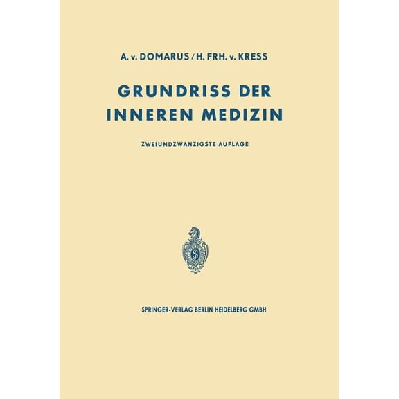 Grundriss Der Inneren Medizin, (Paperback)