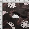 thumbnail image 3 of oneOone Georgette Viscose Brown Fabric Ocean Underwater Life Sewing Craft Projects Fabric Prints By Yard 42 Inch Wide, 3 of 4
