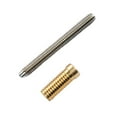 thumbnail image 3 of Billard billard Queue Joint Pin Billard Accessoires Partie Accessoire, en Acier Inoxydable Portable Robuste Léger Réparation Fournitures Raccords d'Arbre pour 18 Joint, 3 of 7