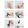 thumbnail image 4 of Non Punching L Shaped Long Hook,Adhesive Hooks,4 Pcs Towel Hooks for Hanging Hat Robe Coat,Stick on Hooks for Kitchens,Plastic Self-Adhesive No Damage Waterproof Hook,Wall Hooks(2.5"x5.3",Black), 4 of 8