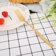 thumbnail image 4 of Batería de Cocina Tenedor de cena de acero inoxidable, tenedor de picnic portátil para cocina al aire libre (dorado) Likrtyny Libre de BPA, 4 of 4