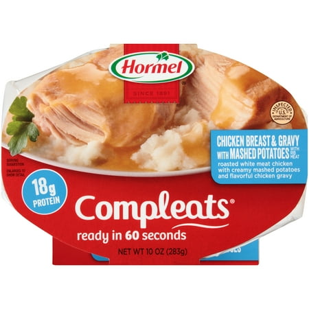 Hormel Chicken Breast & Gravy with Mashed Potatoes Compleats 10 oz Sleeve