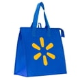 thumbnail image 6 of (4 pack) Walmart Deluxe Insulated Reusable Shopping Bag with Zipper, Blue, 24 L, 6 of 8