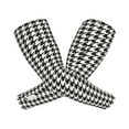 thumbnail image 2 of Easygdp Houndstooth Black And White Adult Ice Silk Sunscreen Arm Cover with Thumbhole, Cooling Compression Arm Cover for Fishing, 2 of 8