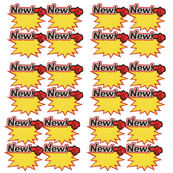 unbranded 100pcs Sale Items Price Burst Signs Sale Tag Labels Sale Label Signs Sale Display Tags Price Tags For Retail Blank Display Tags Garage Sale Tags