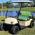 thumbnail image 3 of Pzuqiu Golf Print Golf Cart Seat Covers Green 2 Piece Breathable Universal Golf Cart Seat Blanket Fit for Club Car Precedent Ordinary Front Seat Cushion for All Weather, 3 of 7