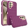 thumbnail image 1 of Asuwish Compatible with Samsung Galaxy S24 Ultra 5G Phone Case Hybrid Rugged Shockproof Hard Protective Drop Proof Full Body Heavy Duty Mobile Cell Cover for S24Ultra 24S S 24Ultra Women Men Purple, 1 of 6