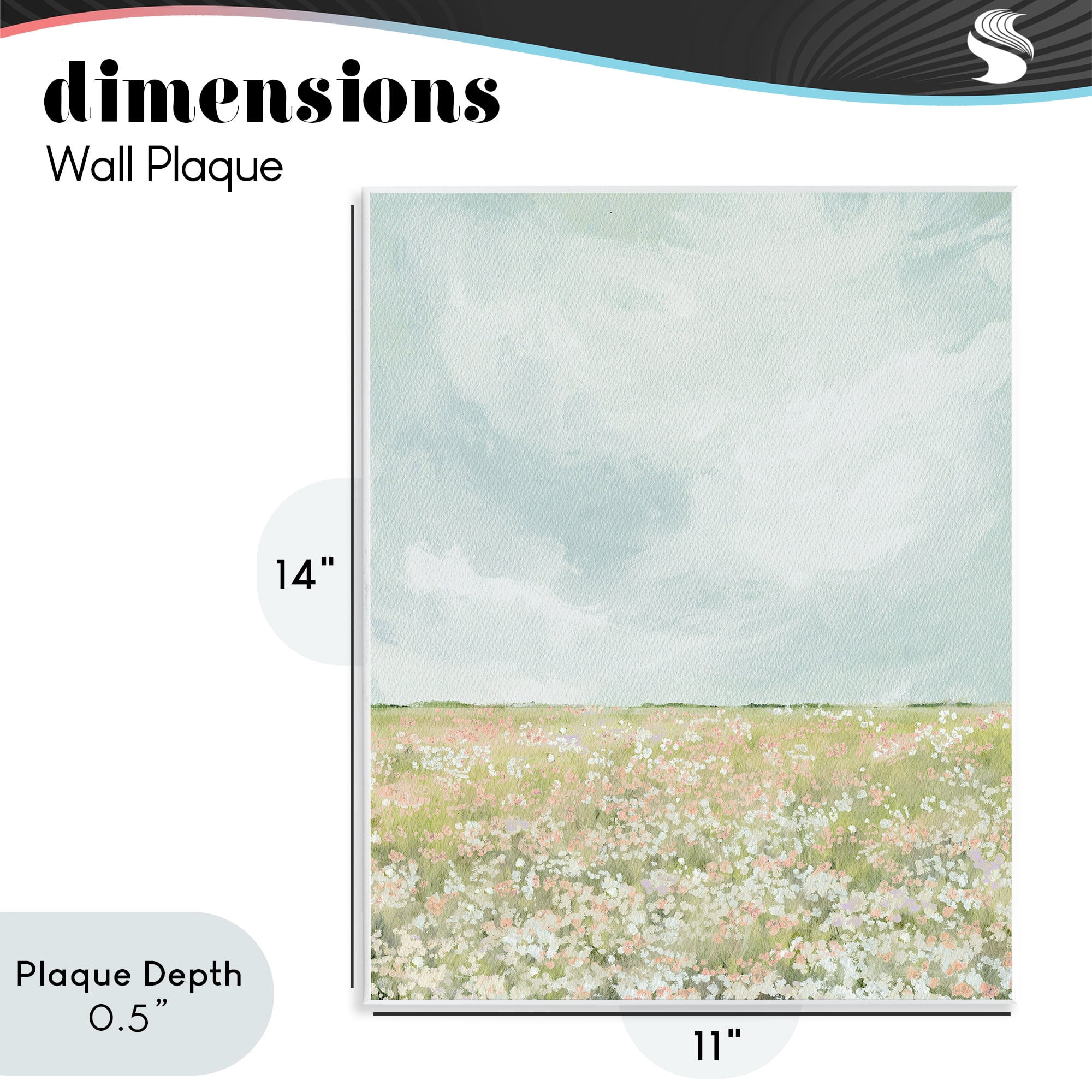 Stupell Industries Budding Field In Spring Wall Plaque Art, design by Leah Straatsma