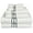 White/Teal, variant on Hotel Collection 900 GSM Long Staple Combed Cotton 6-Piece Towel Set, 2 Bath, 2 Hand, 2 Face White/Charcoal