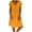 Orange, variant on Sundresses for Women Cotton Linen Short Sleeve V Neck Loose Fit Flowy Midi Dress Summer Beach Vacation Dress