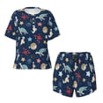 thumbnail image 4 of Kdxio Sea Creatures Print Pajamas Sets for Women Short-Sleeved Pjs with Lounge Shorts Two Piece Sleepwear S-4XL, 4 of 9