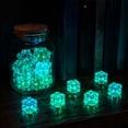 thumbnail image 4 of Paquete de 10 bloques de hielo plástico decorativos y luminosos para acuario, exhibición en ventanas, fiestas y decoración de bodas, colores variados., 4 of 6