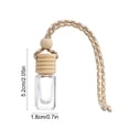 thumbnail image 3 of 1 Pc 5ml Hanging Car Air Freshener Diffuser,Empty Clear Glass Essential Diffuser Oil Aromatherapy Fragrance Perfume Pendant Glass Vials with Wooden Caps & Hanging String(C), 3 of 6