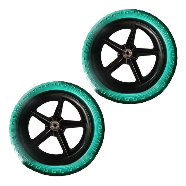 DYNWAVECA 1 Paire de Roues de Vélo d'Équilibre Accessoires de Cyclisme Légers Absorption des Chocs Réduction de Bruit Roues Stabilisatrices Antidérapantes Vert