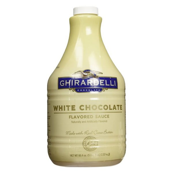 Ghiradelli Chocolate White Chocolate Flavored Sauce 89.4 oz Plastic Bottles Pack of 1 by
