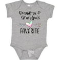thumbnail image 3 of Inktastic Grandma and Grandpas Favorite Heart Grandchild Boys or Girls Baby Bodysuit, 3 of 5
