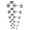 6Pairs - Rainbow, variant on 20G Stainless Steel Ball Stud Earrings for Men Women Round 3-8mm 6Pairs