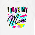 thumbnail image 4 of Inktastic I Love My Mom- 80s Retro Style Boys or Girls Baby Bodysuit, 4 of 5